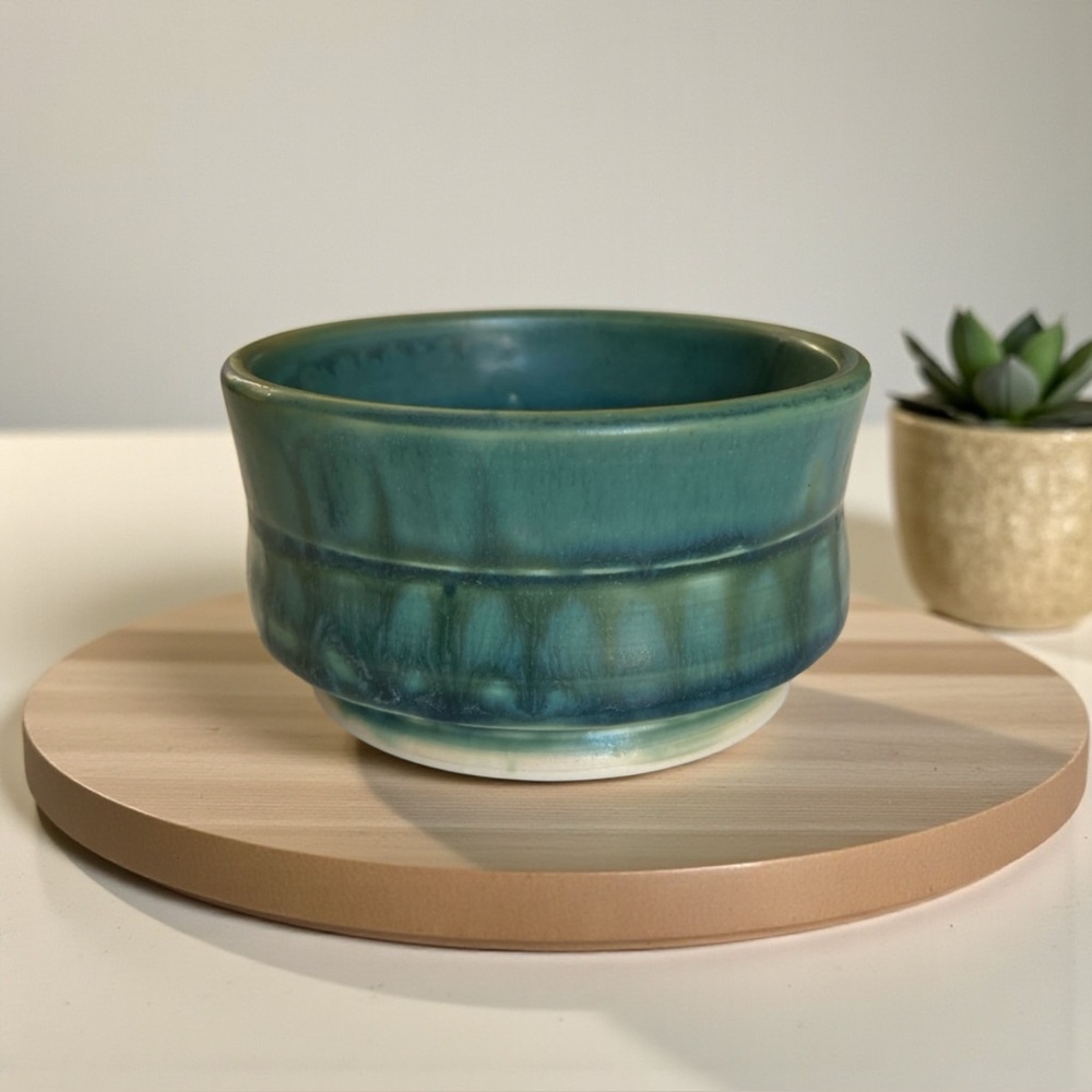 Artist Hand Thrown Small Pottery Bowl Succulents Tea Smudge Unique Gift Idea